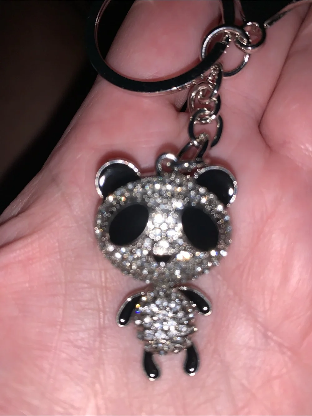 Crystal Panda bag/purse Charm keychain